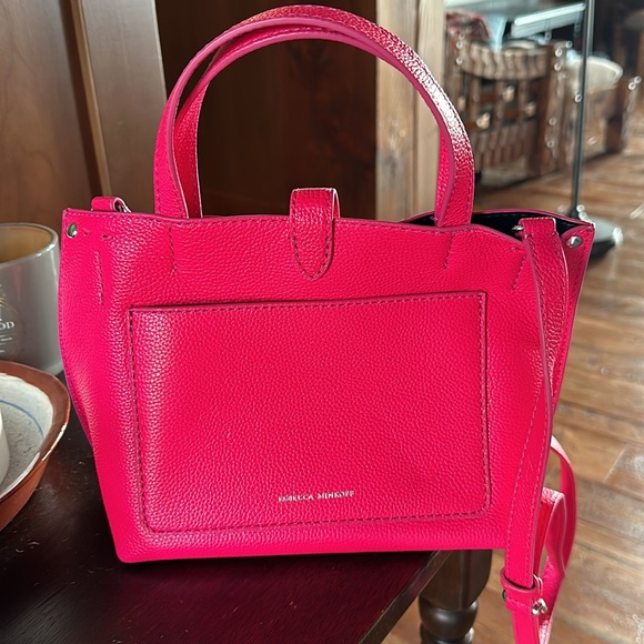 NWT Rebecca Minkoff Megan mini tote - acid pink - Picture 2 of 3